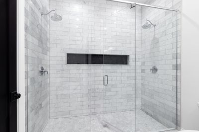 Contemporary Shower with Niches